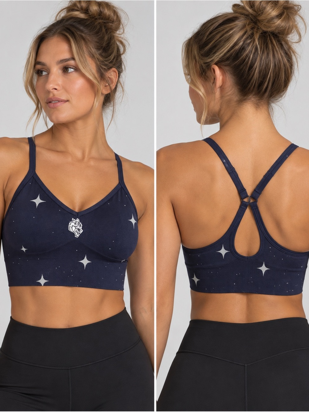 #1042 Darc Sport SHE Everson Sierra Bra S Starry Night NWT 23/1000